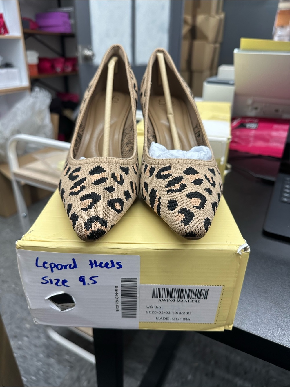COSYISLAND leopard heels
